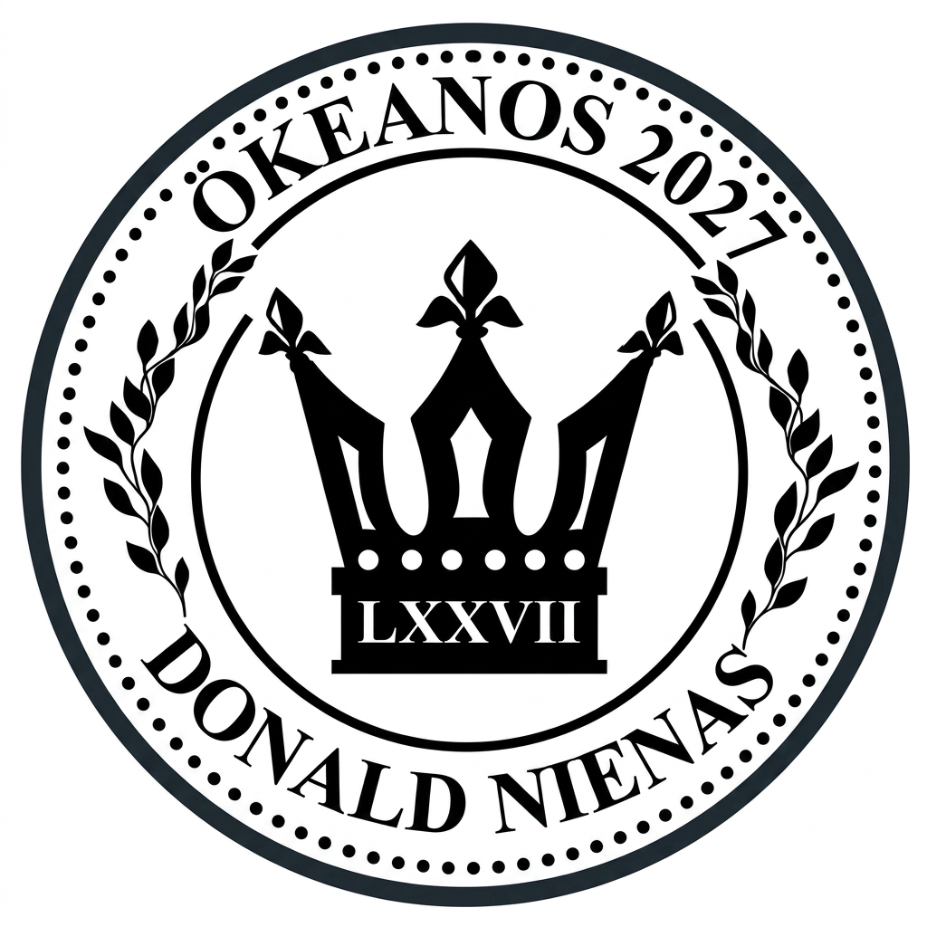 Donald Nienas Okeanos LXXVII heraldic crest